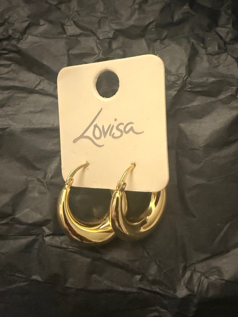 Lovisa Polished Gold Hoop Earrings